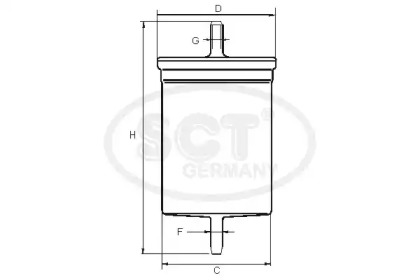 SCT Germany ST 6085 Топливный фильтр