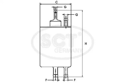 SCT Germany ST 6098 Топливный фильтр