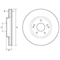 Тормозной диск DELPHI BG4809C